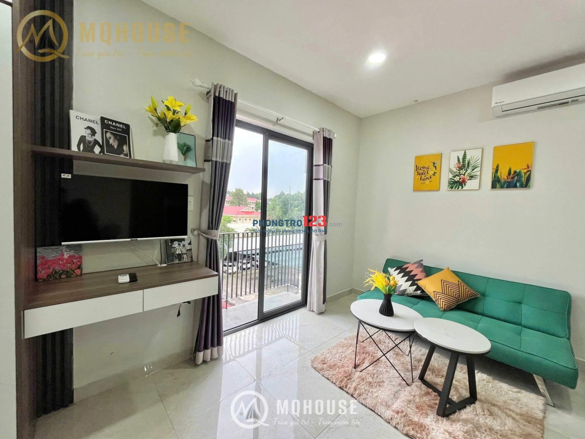 Cho thuê Studio ban công thoáng - yên tĩnh - dịch vụ tốt trục Lê Văn Sỹ giáp PN
