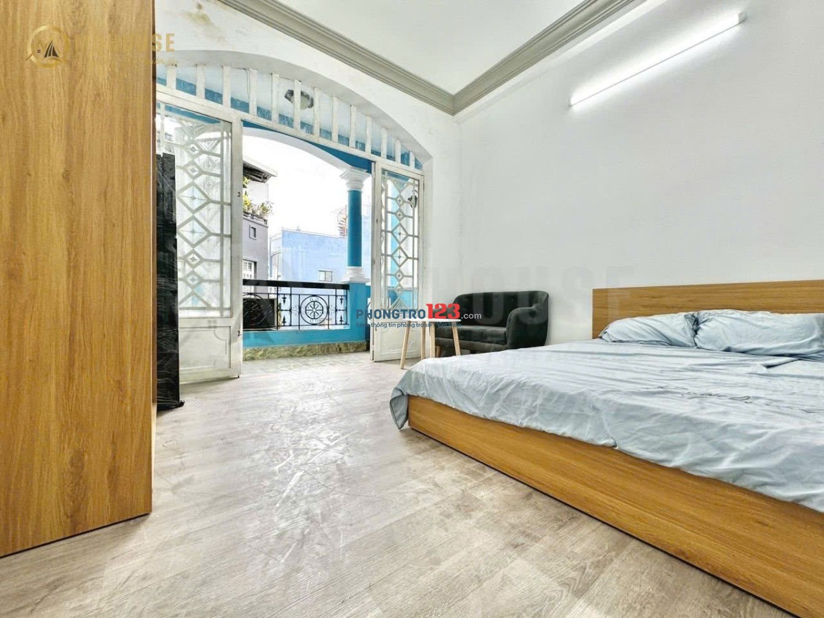 1PHÒNG NGỦ 30M2 BAN CÔNG TO KẾ BÊN CHỢ BÀ CHIỂU - CÓ MÁY LỌC NƯỚC MIỄN PHÍ VÀ MÁY GIẶT RIÊNG