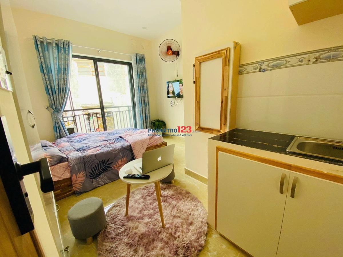 CHO THUÊ PHÒNG STUDIO PHÚ NHUẬN BAN CÔNG CHỈ 5TRIỆU