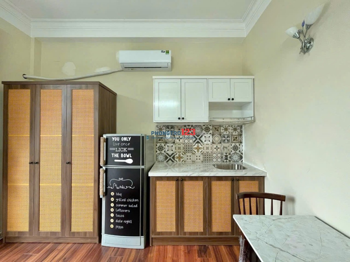 Phòng trọ full nội thất 35m2 Nguyễn Trọng Tuển Phú Nhuận gần ngã tư Phú Nhuận, sân bay giáp Tân Bình