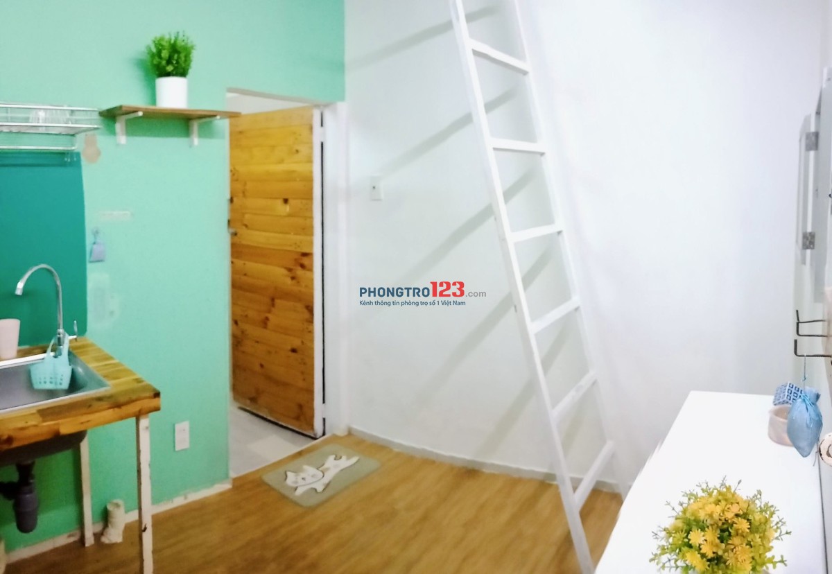 NHÀ SÂN RIÊNG 7tr6 - 2 PHÒNG, M. LẠNH, GÁC, WC, BẾP - Bình Thạnh