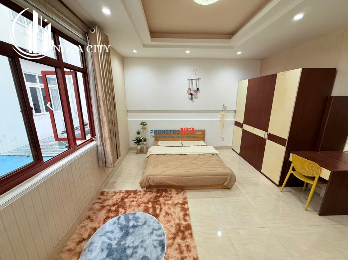 Cho thuê căn hộ cửa sổ lớn giá chỉ 5Tr , phòng rộng bếp xa giường