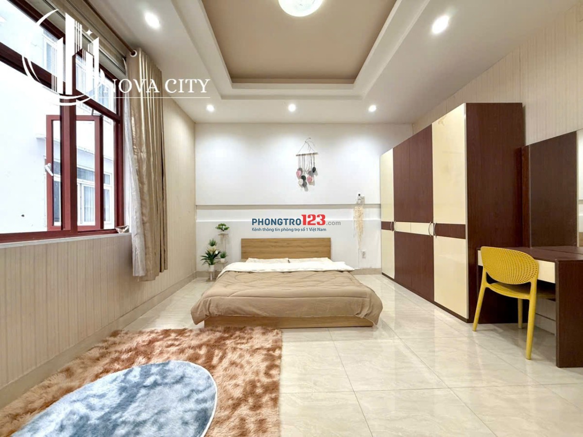 Cho thuê căn hộ cửa sổ lớn giá chỉ 5Tr , phòng rộng bếp xa giường