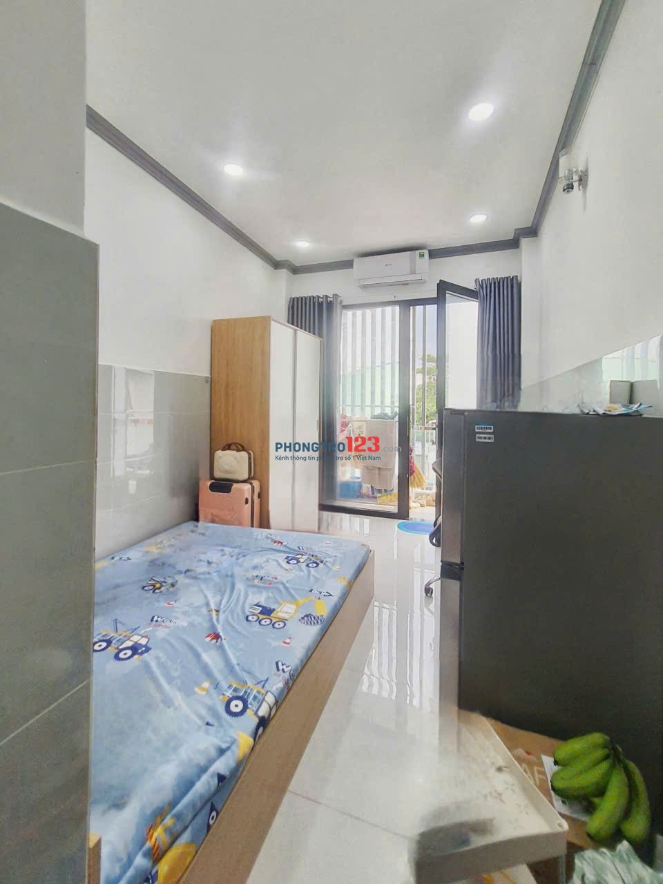 Phòng trọ Full nội Thất 30m2 Nguyễn Gia Trí Bình Thạnh gần Ngã Tư Hàng Xanh, ĐH Hutech giáp Q1, Q2