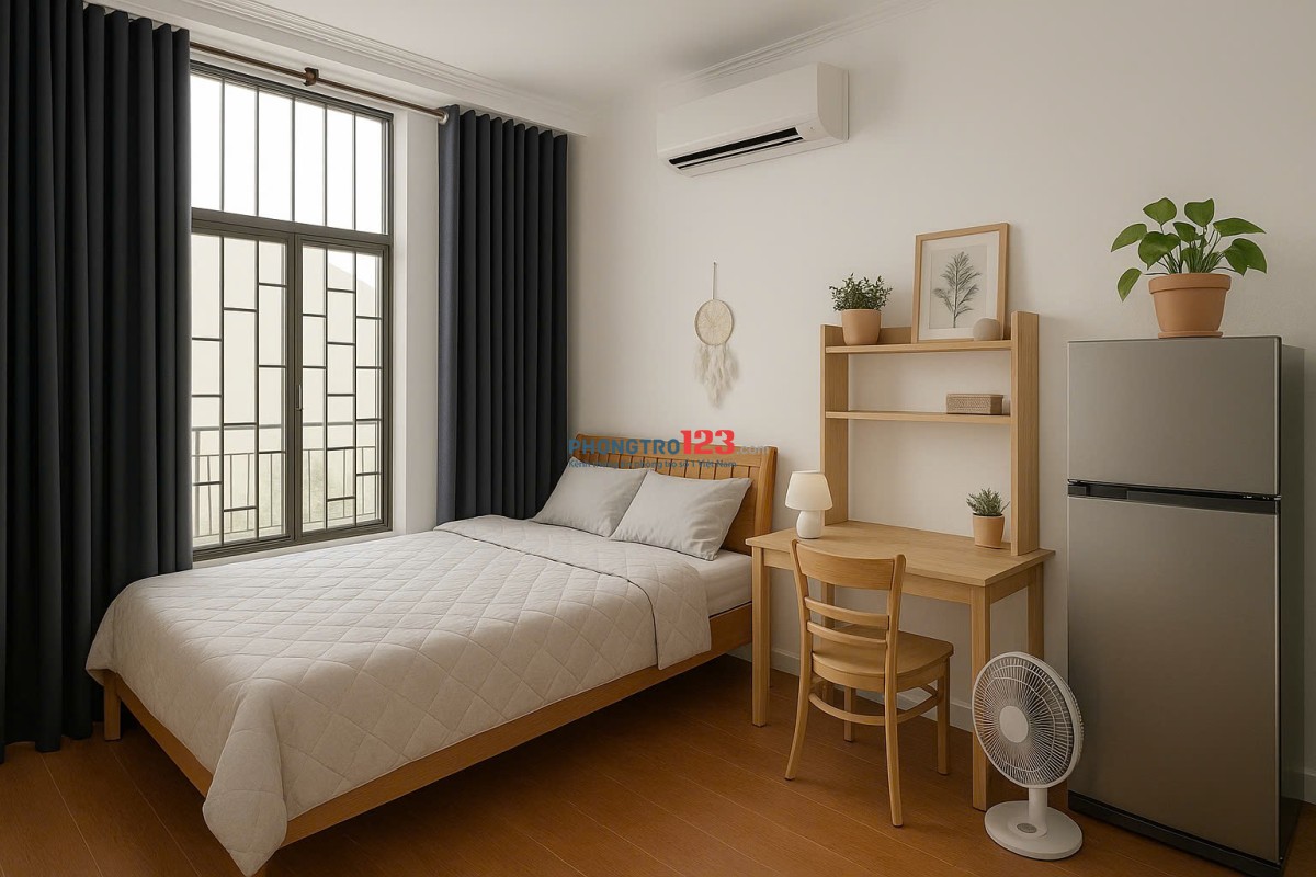Cho thuê căn Hộ Studio ngay Lý Chính Thắng có ban công máy giặt riêng
