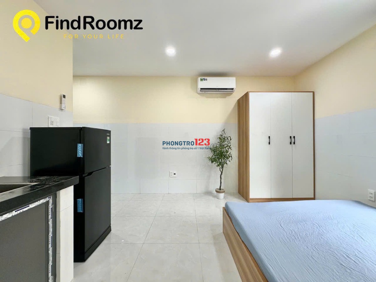 Cho thuê studio 30m2 có cửa sổ thoáng, nội thất đầy đủ - Phan Văn Trị, Bình Thạnh gần ĐH Văn Lang