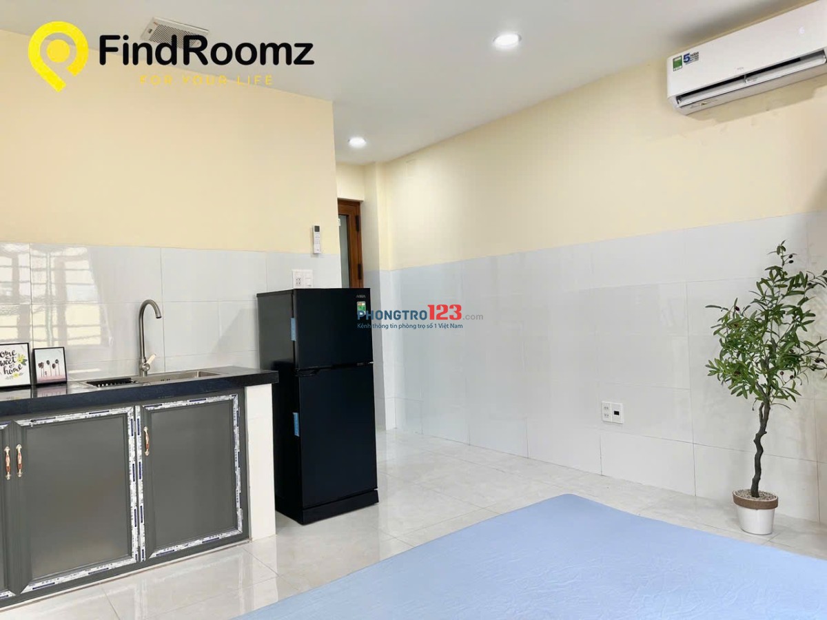 Cho thuê studio 30m2 có cửa sổ thoáng, nội thất đầy đủ - Phan Văn Trị, Bình Thạnh gần ĐH Văn Lang