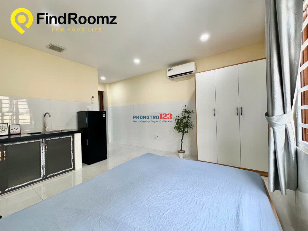Cho thuê studio 30m2 có cửa sổ thoáng, nội thất đầy đủ - Phan Văn Trị, Bình Thạnh gần ĐH Văn Lang