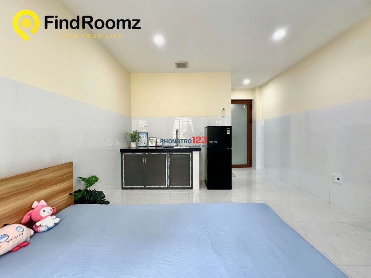 Cho thuê studio 30m2 có cửa sổ thoáng, nội thất đầy đủ - Phan Văn Trị, Bình Thạnh gần ĐH Văn Lang
