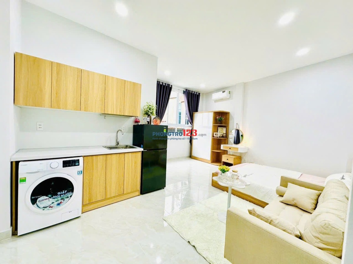 Tháng 6 này Mình trống căn 1PN 35m² view thoáng , toàn nội thất mới toanh 100% , ngay cv HVT