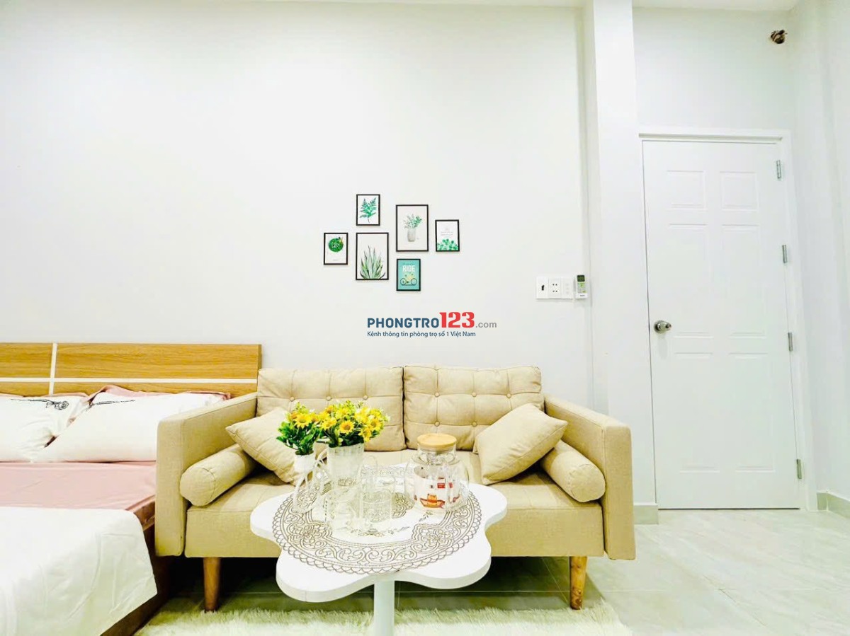 Tháng 6 này Mình trống căn 1PN 35m² view thoáng , toàn nội thất mới toanh 100% , ngay cv HVT