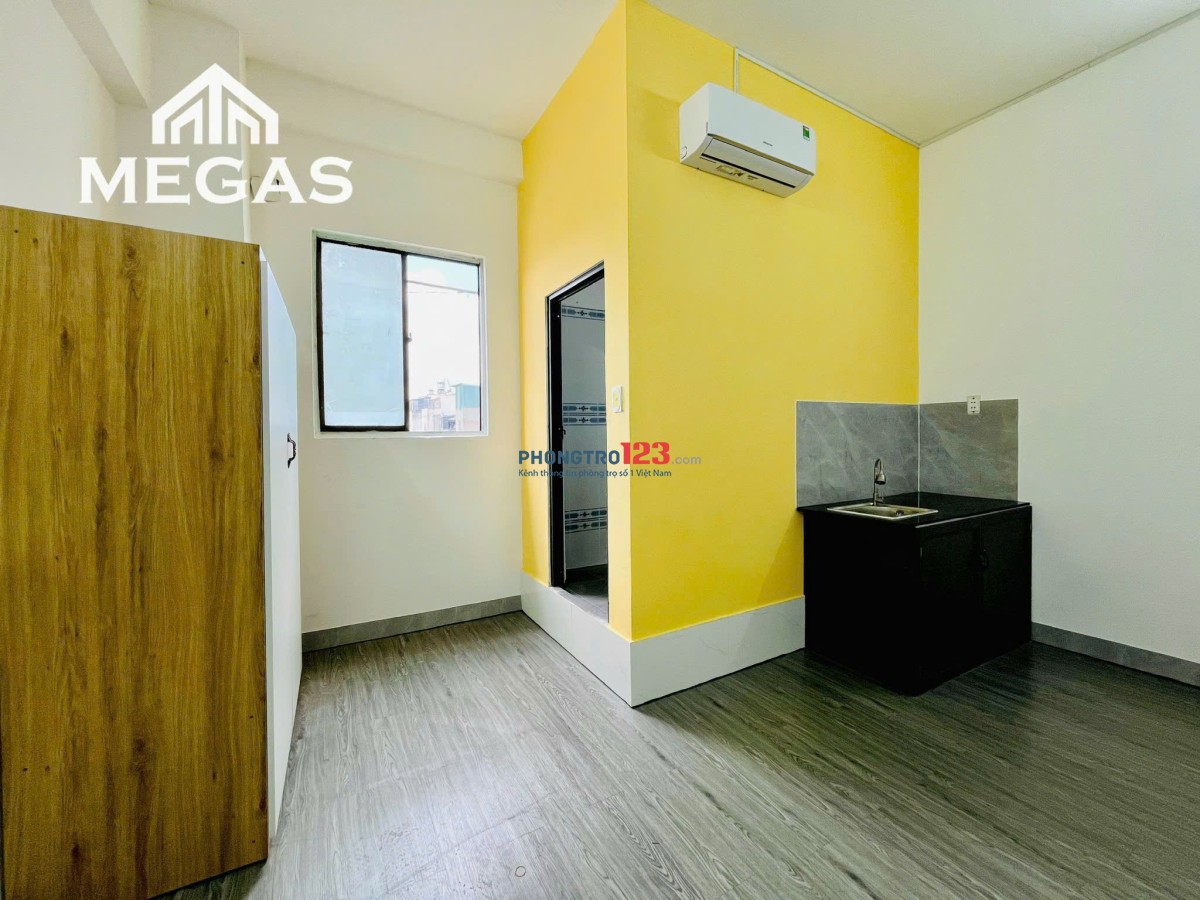 CHO THUÊ PHÒNG STUDIO CỬA SỔ TRỜI SẴN NỘI THẤT Y HÌNH - CÓ MÁY GIẶT NGAY TRUNG TÂM QUẬN BÌNH TÂN