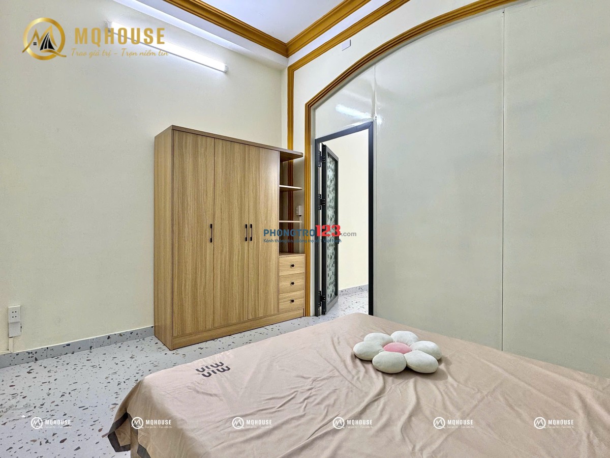 CHO THUÊ CHDV 1PN 1PK MỚI 100% FULL NỘI THẤT ĐẸP GẦN CẦU VƯỢT HHT - LOTTE MART CỘNG HÒA