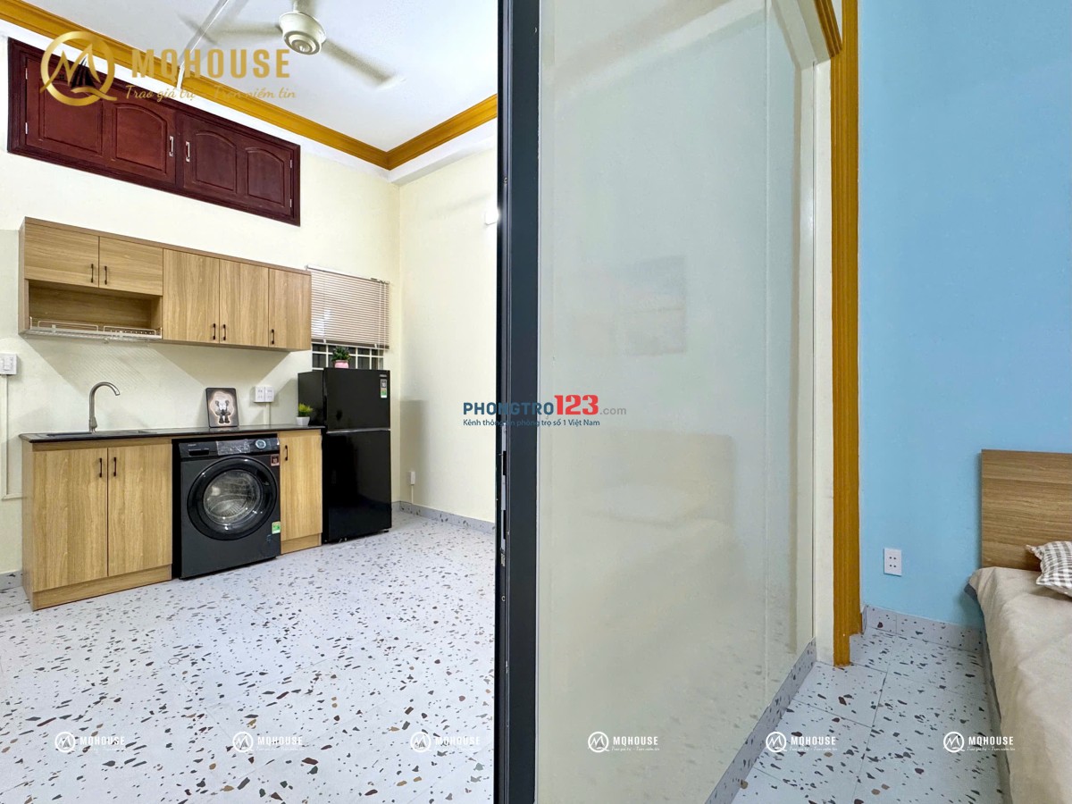 CHO THUÊ CHDV 1PN 1PK MỚI 100% FULL NỘI THẤT ĐẸP GẦN CẦU VƯỢT HHT - LOTTE MART CỘNG HÒA