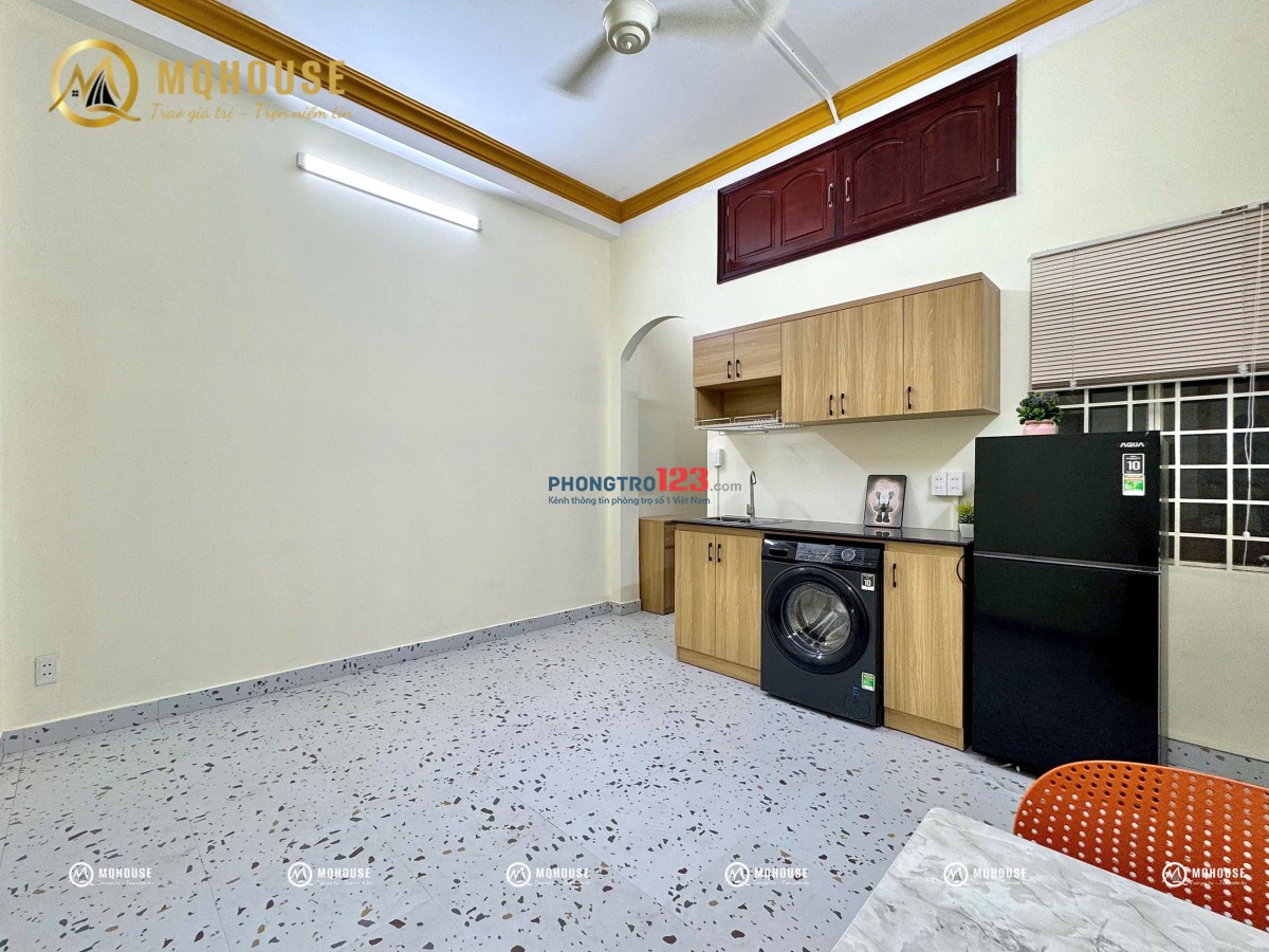CHO THUÊ CHDV 1PN 1PK MỚI 100% FULL NỘI THẤT ĐẸP GẦN CẦU VƯỢT HHT - LOTTE MART CỘNG HÒA