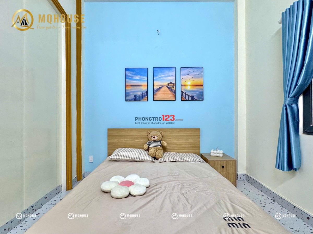 CHO THUÊ CHDV 1PN 1PK MỚI 100% FULL NỘI THẤT ĐẸP GẦN CẦU VƯỢT HHT - LOTTE MART CỘNG HÒA