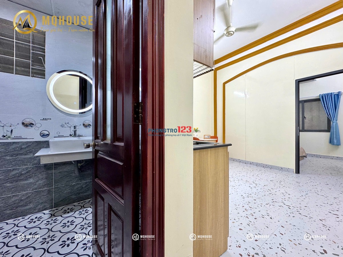CHO THUÊ CHDV 1PN 1PK MỚI 100% FULL NỘI THẤT ĐẸP GẦN CẦU VƯỢT HHT - LOTTE MART CỘNG HÒA
