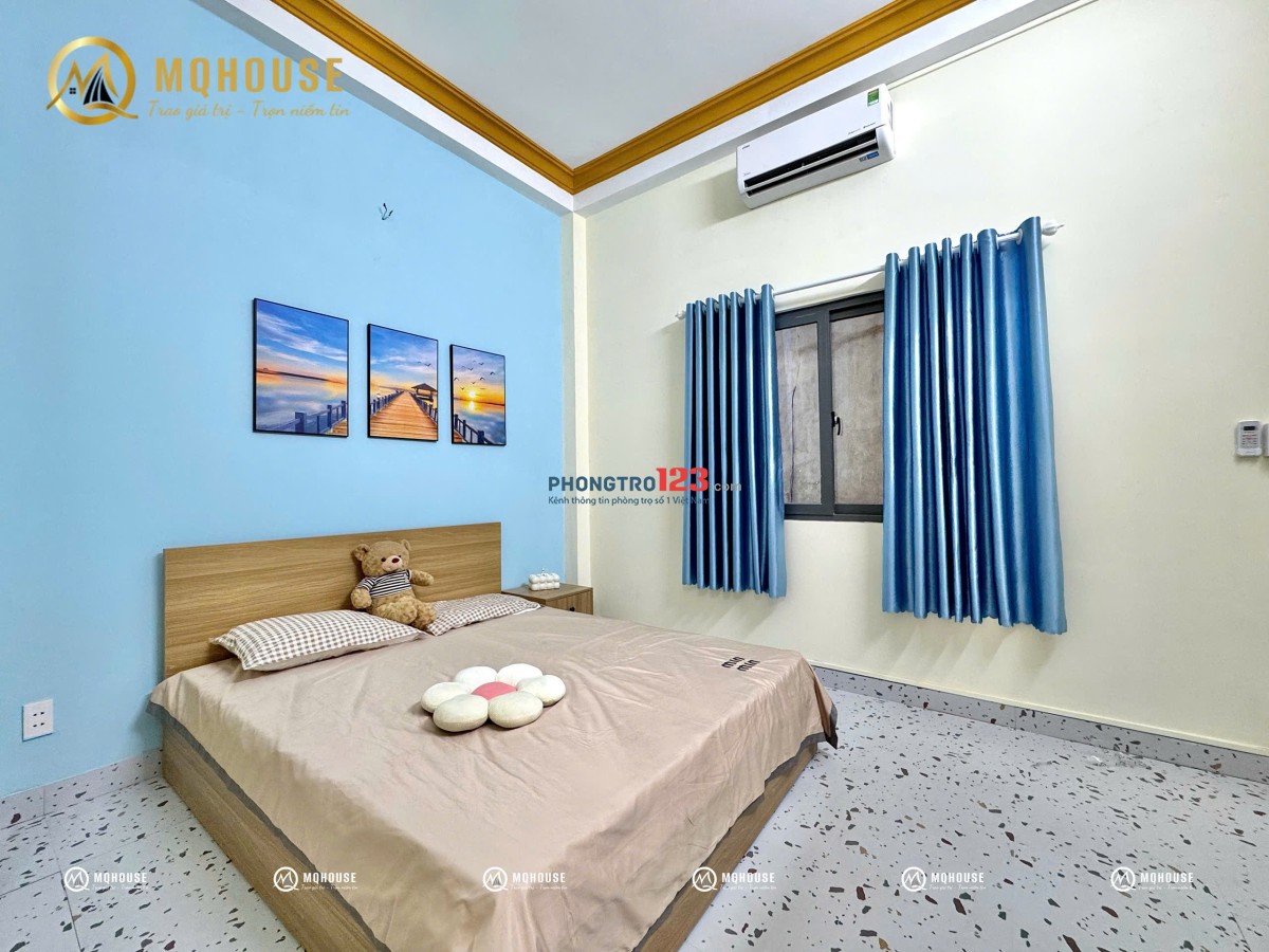 CHO THUÊ CHDV 1PN 1PK MỚI 100% FULL NỘI THẤT ĐẸP GẦN CẦU VƯỢT HHT - LOTTE MART CỘNG HÒA