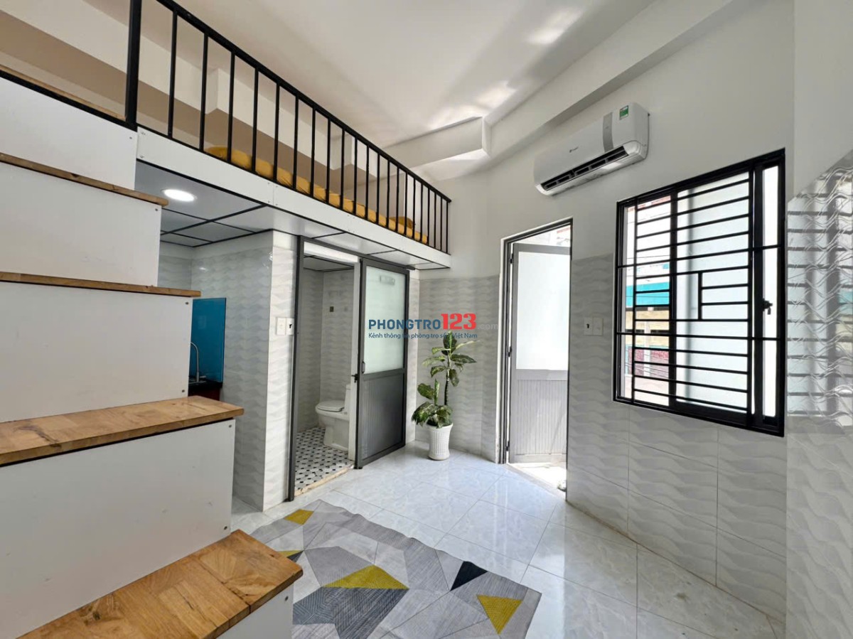 PHÒNG GÁC LỮNG BAN CÔNG 25m2 FULL TIỆN NGHI LÝ THƯỜNG KIỆT NGAY LỮ GIA