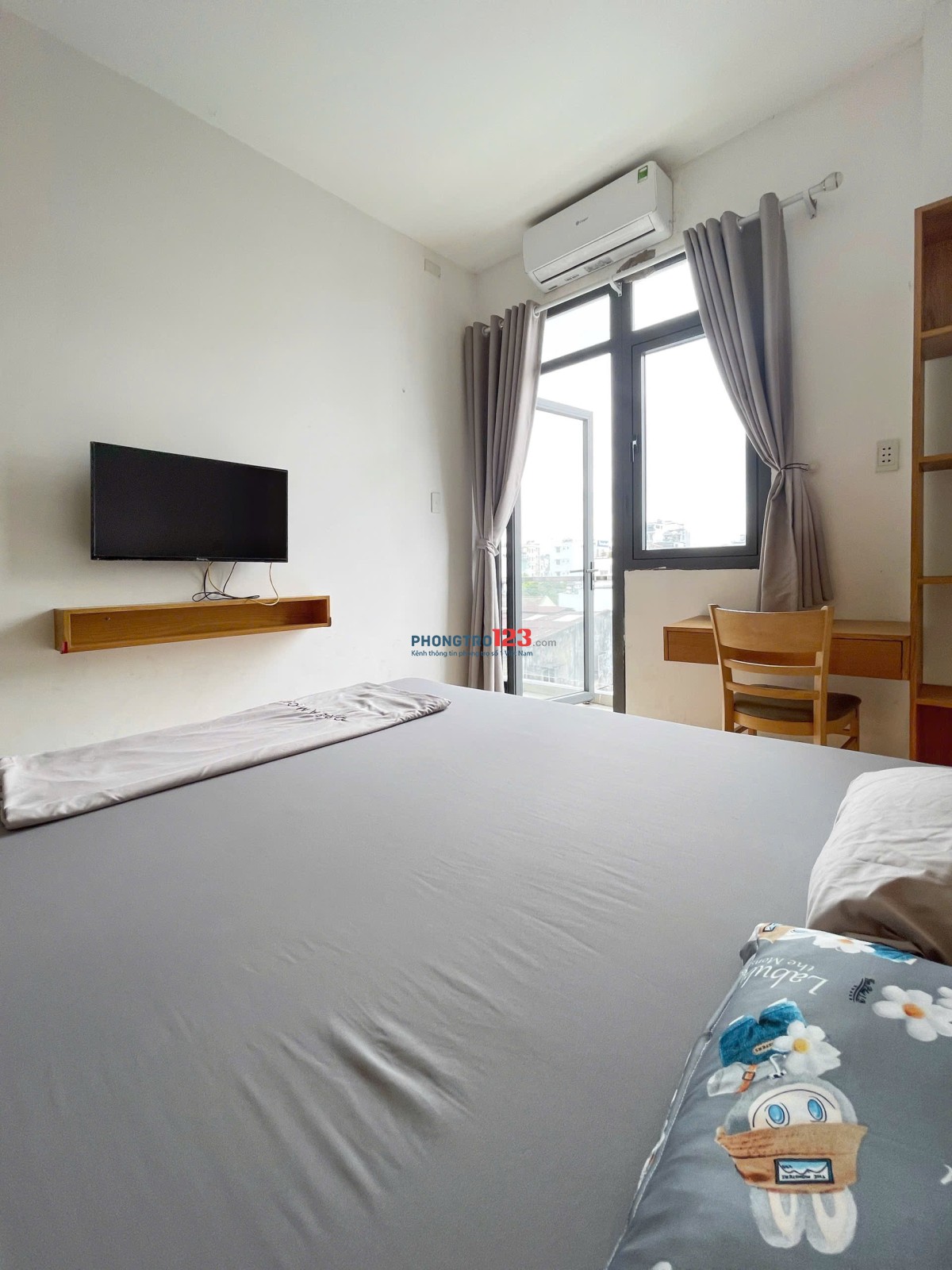 Cho thuê Studio có ban công, nội thất đầy đủ - Nơ Trang Long, Bình Thạnh gần ĐH Văn Lang CS2
