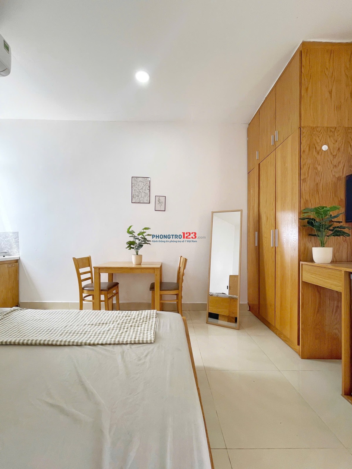 Cho thuê Studio có ban công, nội thất đầy đủ - Nơ Trang Long, Bình Thạnh gần ĐH Văn Lang CS2