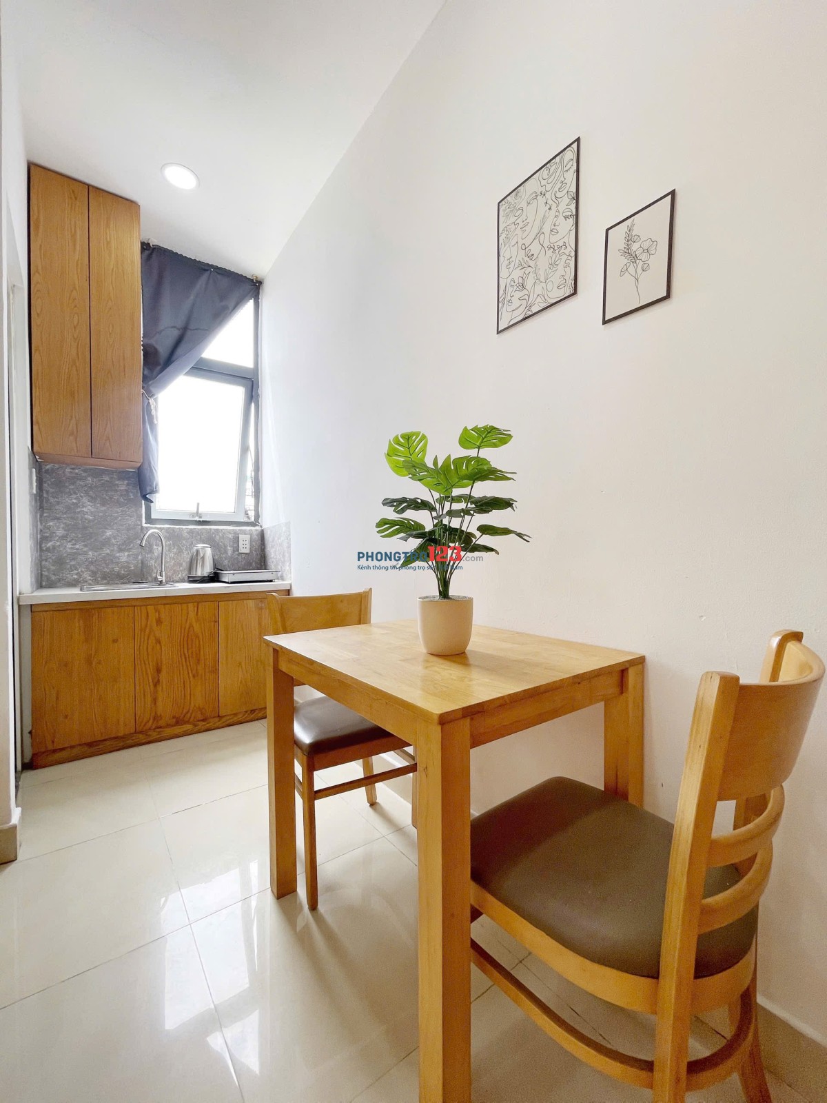 Cho thuê Studio có ban công, nội thất đầy đủ - Nơ Trang Long, Bình Thạnh gần ĐH Văn Lang CS2
