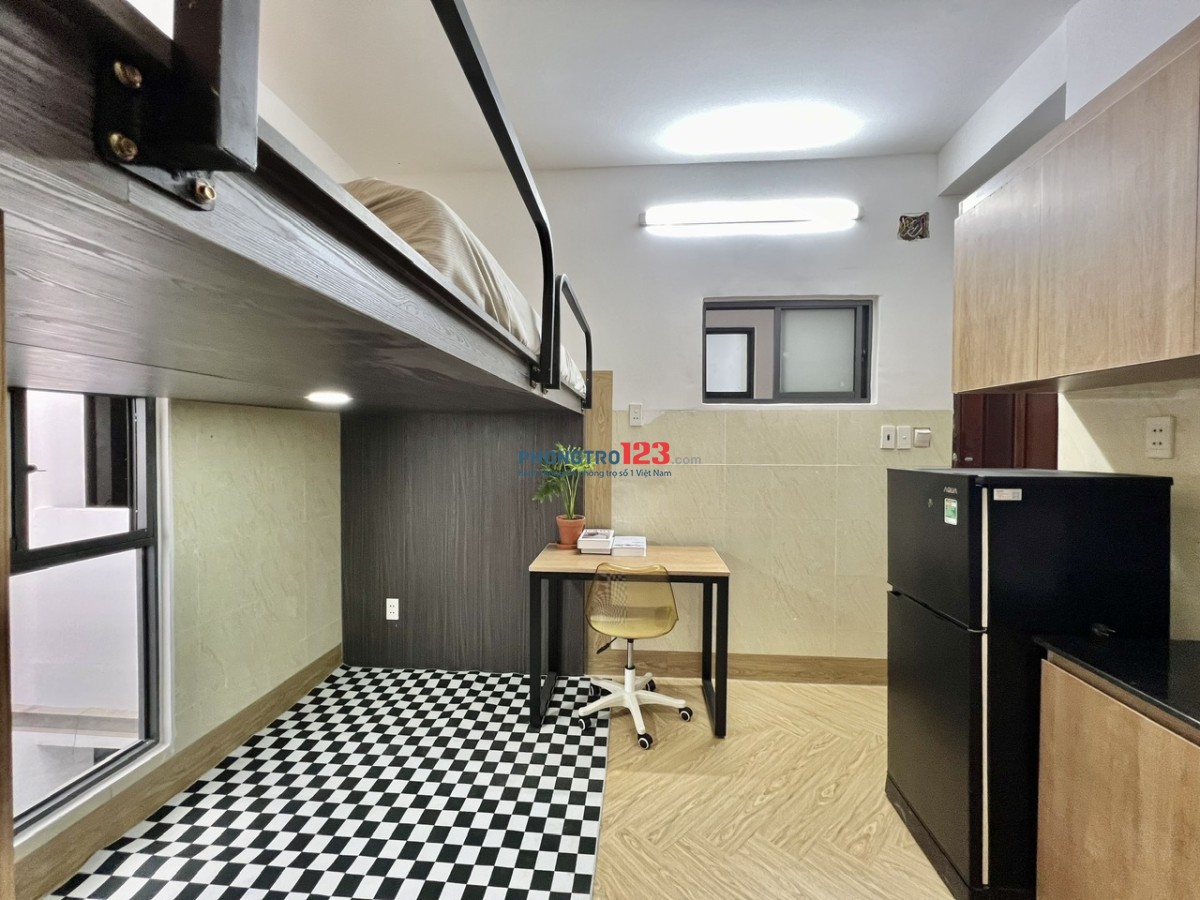 Cho thuê Phòng 30m2 đầy đủ Nội Thất có Cửa Sổ lớn - gần Sân Bay - CV Gia Định - Tân Bình