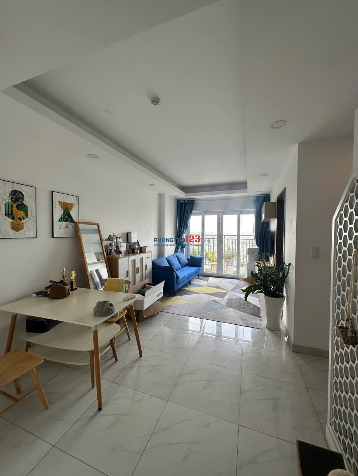 Central Plaza, Phạm Văn Hai, TB, NT, 68m2, 2PN cho thuê liền