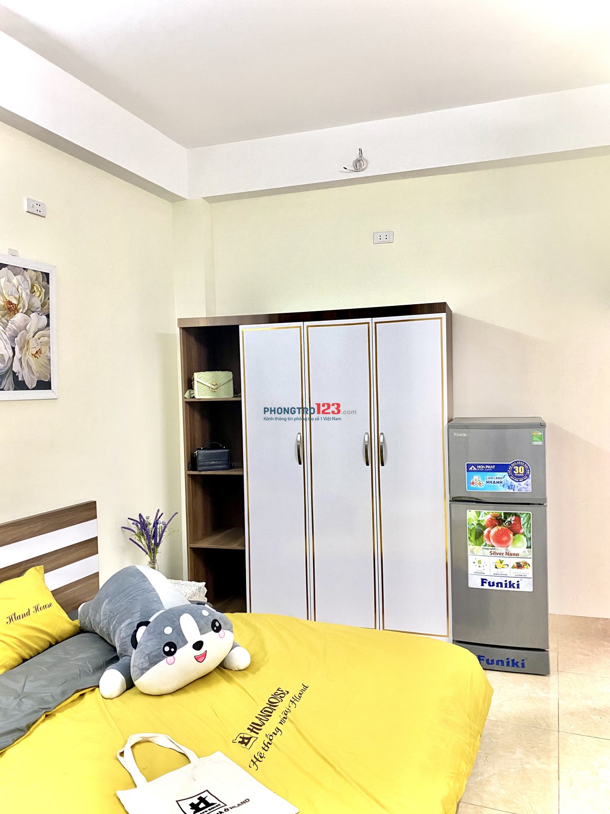 STUDIO TẠI 39 YÊN XÁ CHO THUÊ - FULL NT - GIÁ 3TR8