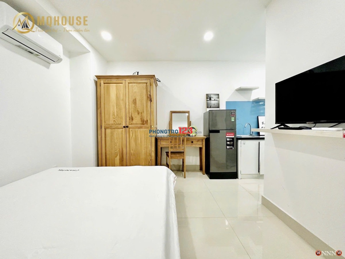 Cho Thuê Phòng Phú Nhuận_phòng mới, nhà thang máy_ Full nội thất giáp Q1, Q3, Bình Thạnh