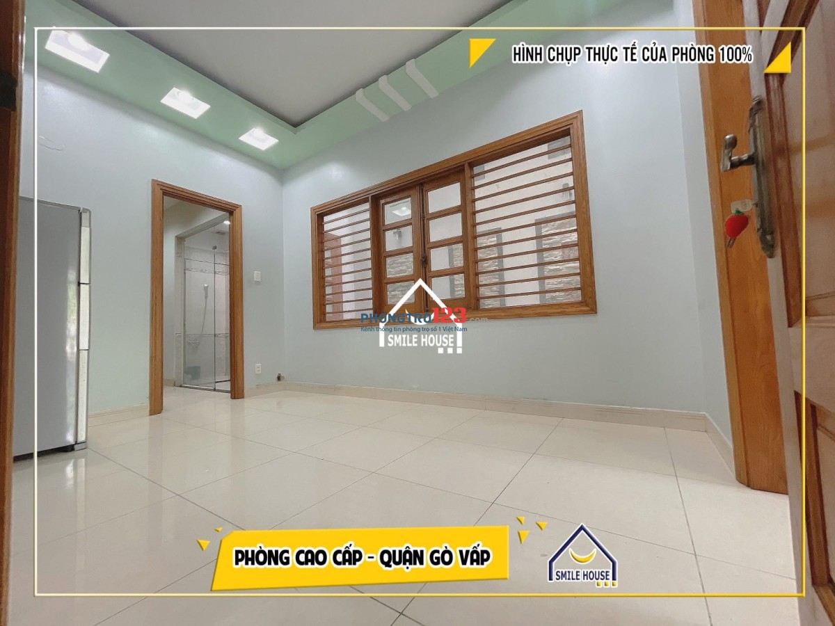Cho thuê phòng rộng tới 60m2 không giới hạn người ở tại 116/50 Dương Quảng Hàm p5 Gò Vấp
