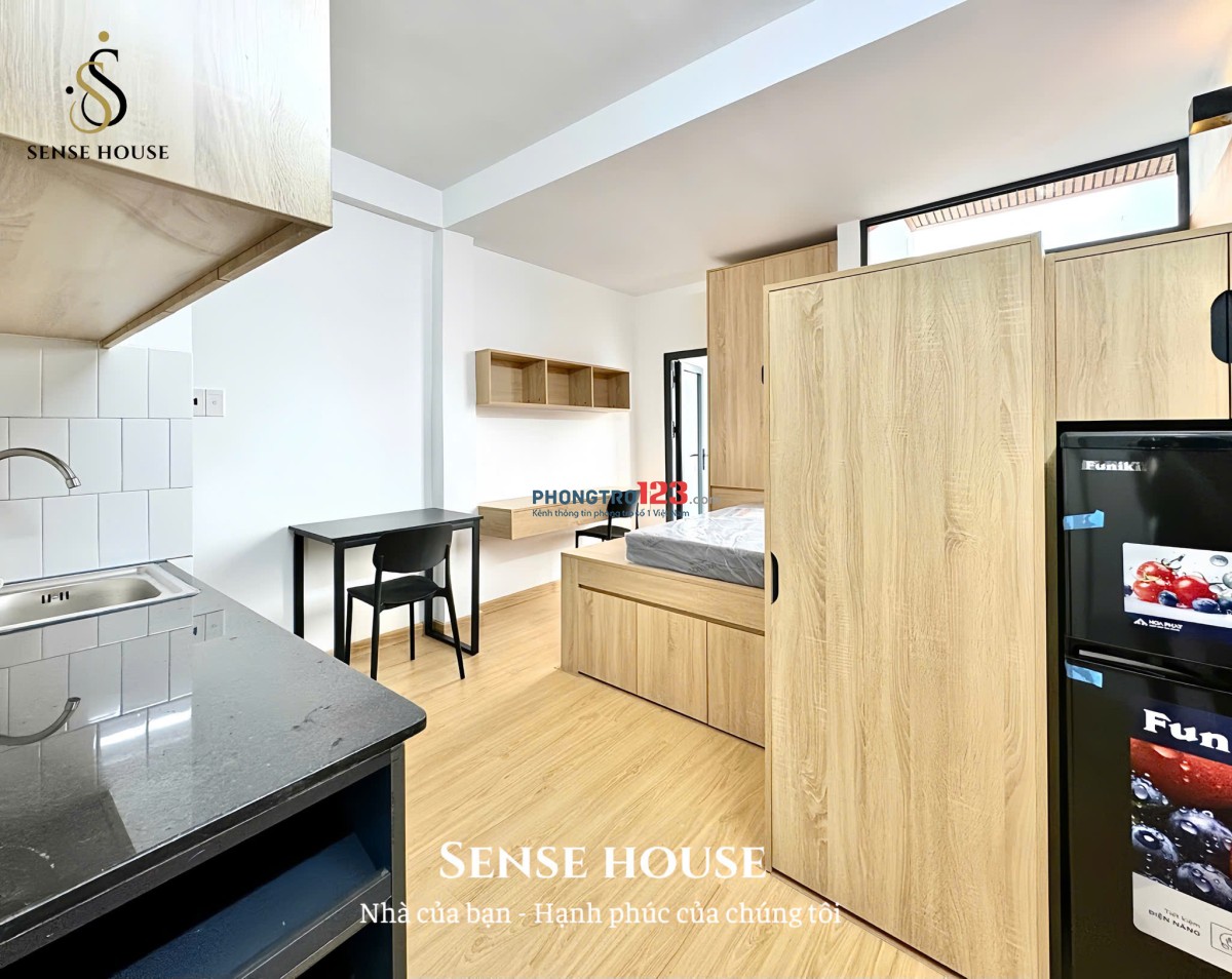 CĂN STUDIO MỚI TINH – FULL NỘI THẤT – BAN CÔNG THOÁNG MÁT