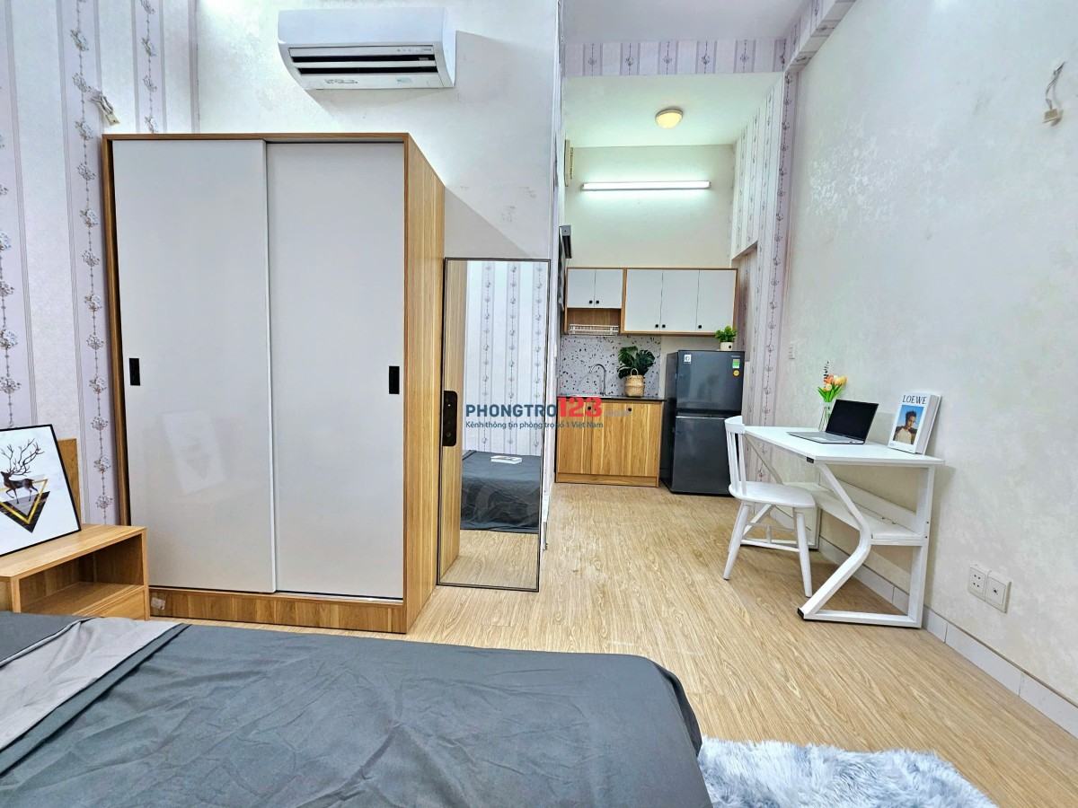 Phòng trọ studio 35m2 full nội thất quận Phú Nhuận đường Đặng Văn Ngữ gần Trường Sa, giáp Q3, gần Q1