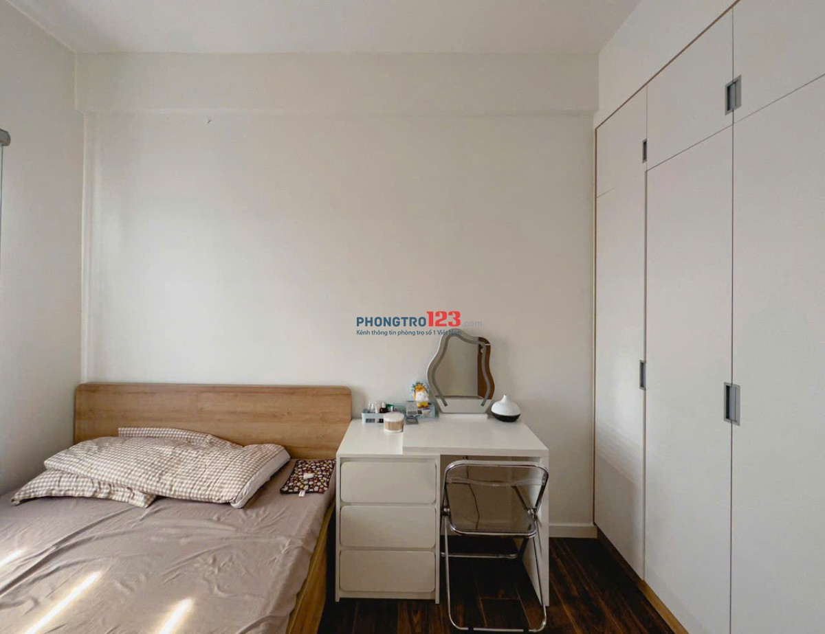Chung cư Nơ Trang Long, P13, BT: 55m2, 1p ngủ, nhà mới, 8tr/th