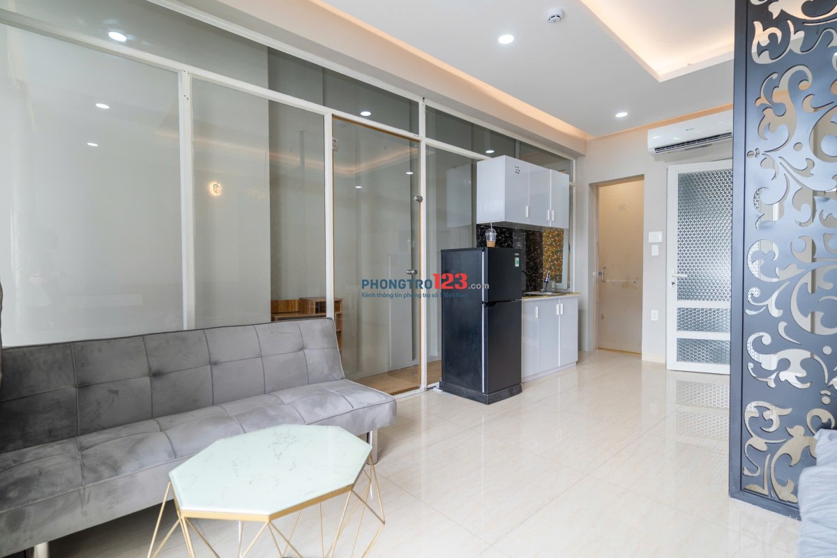 Cho thuê căn hộ Bình Thạnh, Tách bếp ~ 50m2. Gần Landmark81, Bason