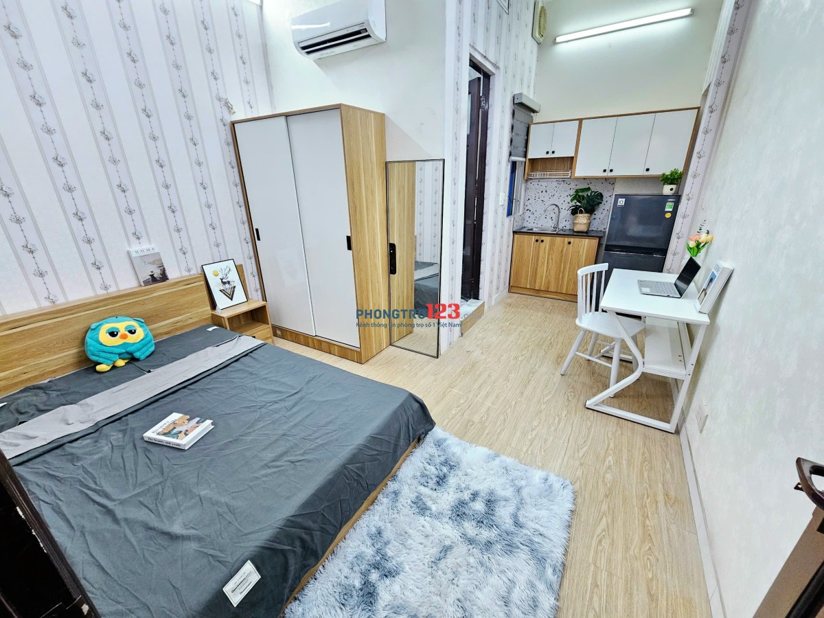Phòng trọ studio 35m2 full nội thất quận Phú Nhuận đường Đặng Văn Ngữ gần Trường Sa, giáp Q3, gần Q1