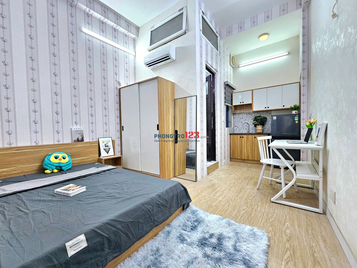 Phòng trọ studio 35m2 full nội thất quận Phú Nhuận đường Đặng Văn Ngữ gần Trường Sa, giáp Q3, gần Q1