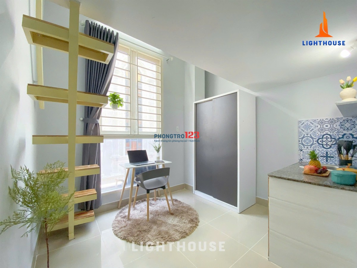 Phòng trọ mới full nội thất có gác đường Bùi Đình Túy