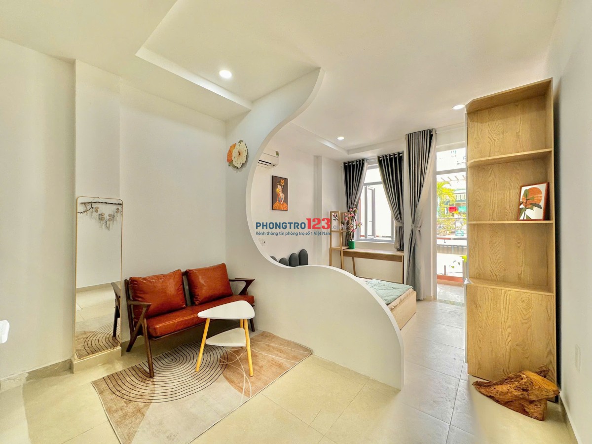Căn hộ 1 phòng ngủ, PK siêu sang đủ nội thất 50 Trường Sơn quận Tân Bình (đi bộ qua sân bay)