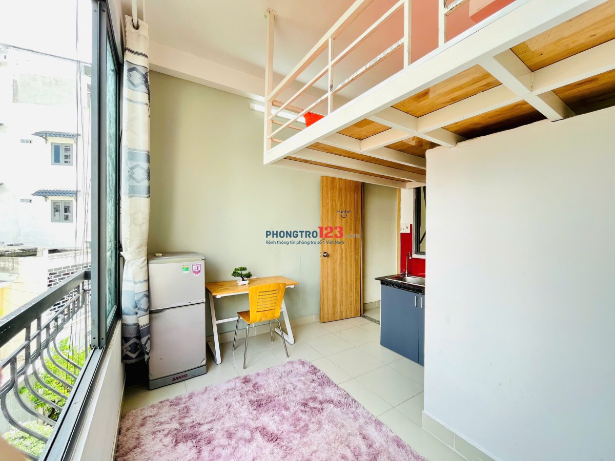PHÒNG GÁC LỮNG 25m2 FULL NỘI THẤT GẦN ĐH HUTECH, NGOẠI THƯƠNG
