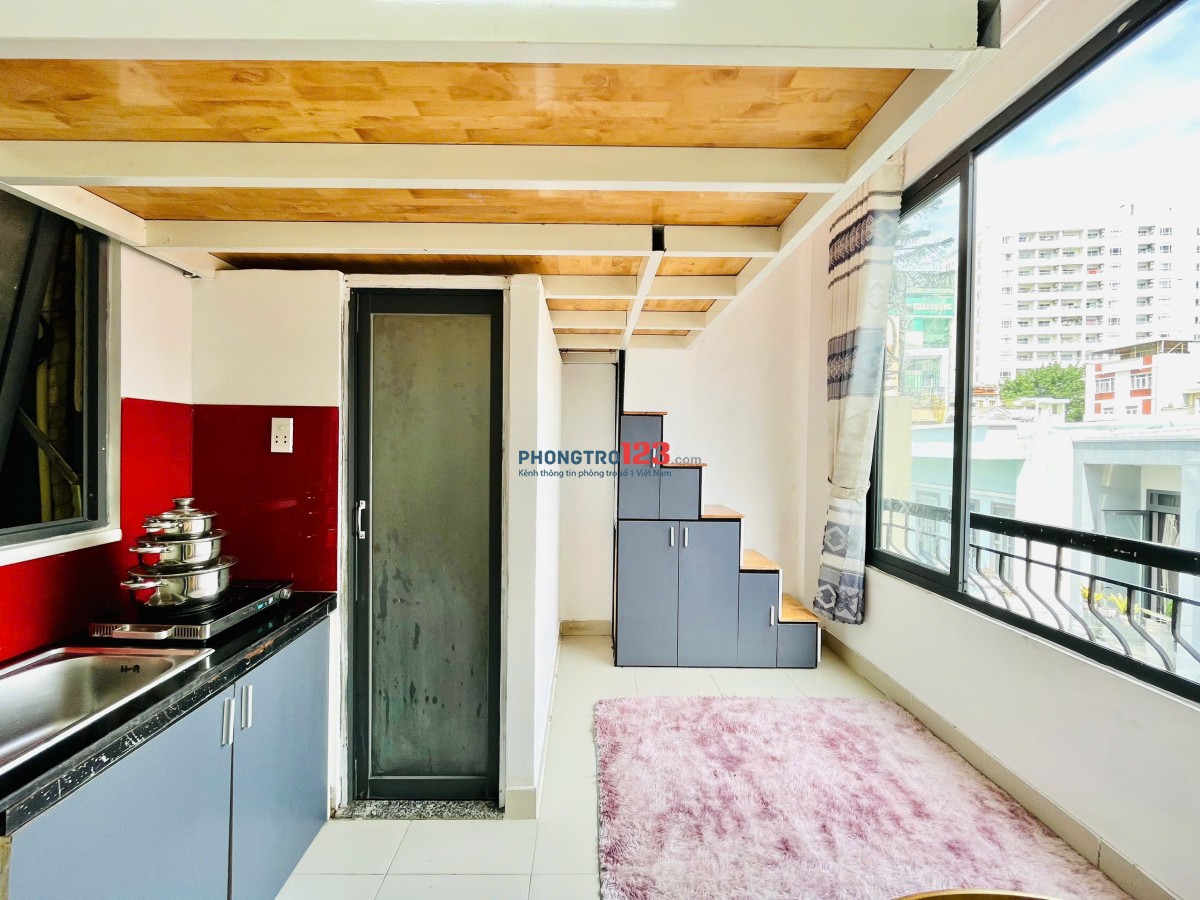 PHÒNG GÁC LỮNG 25m2 FULL NỘI THẤT GẦN ĐH HUTECH, NGOẠI THƯƠNG