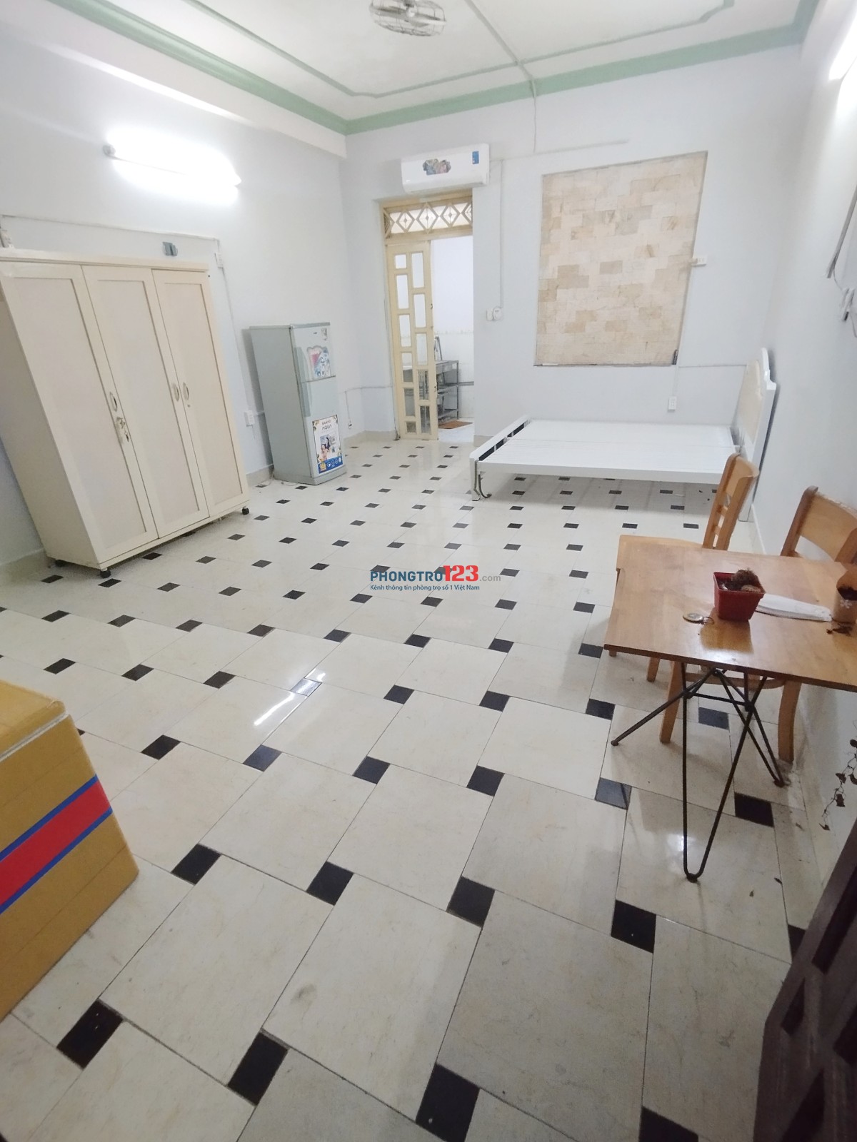 Phòng ngủ tách bếp 40m2 dưới trệt. Full nội thất. Đường Cao Lỗ. P4. Q8