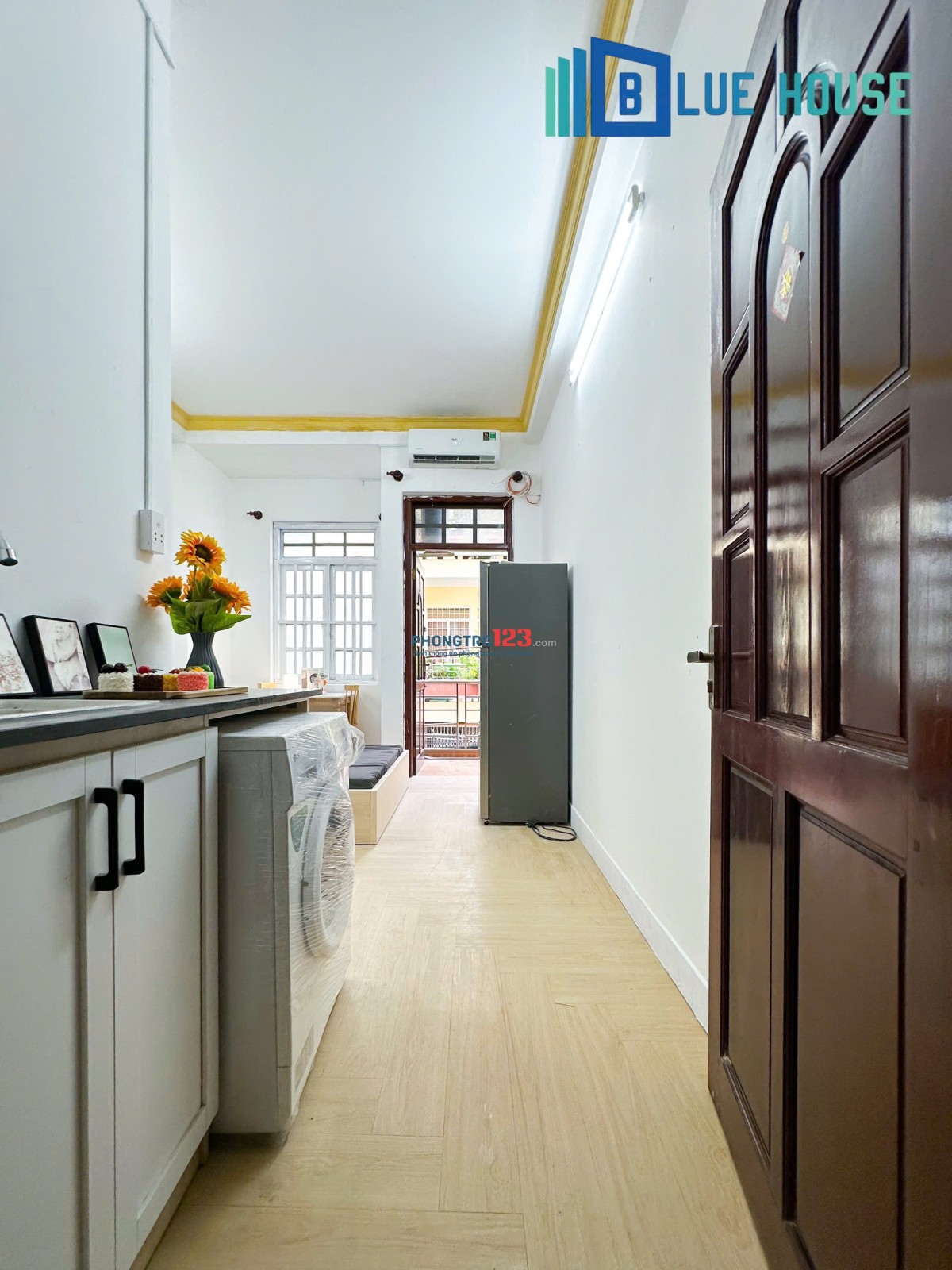 Phòng cho thuê full nội thất có máy giặt riêng mới 100% gần Etown Cộng Hoà
