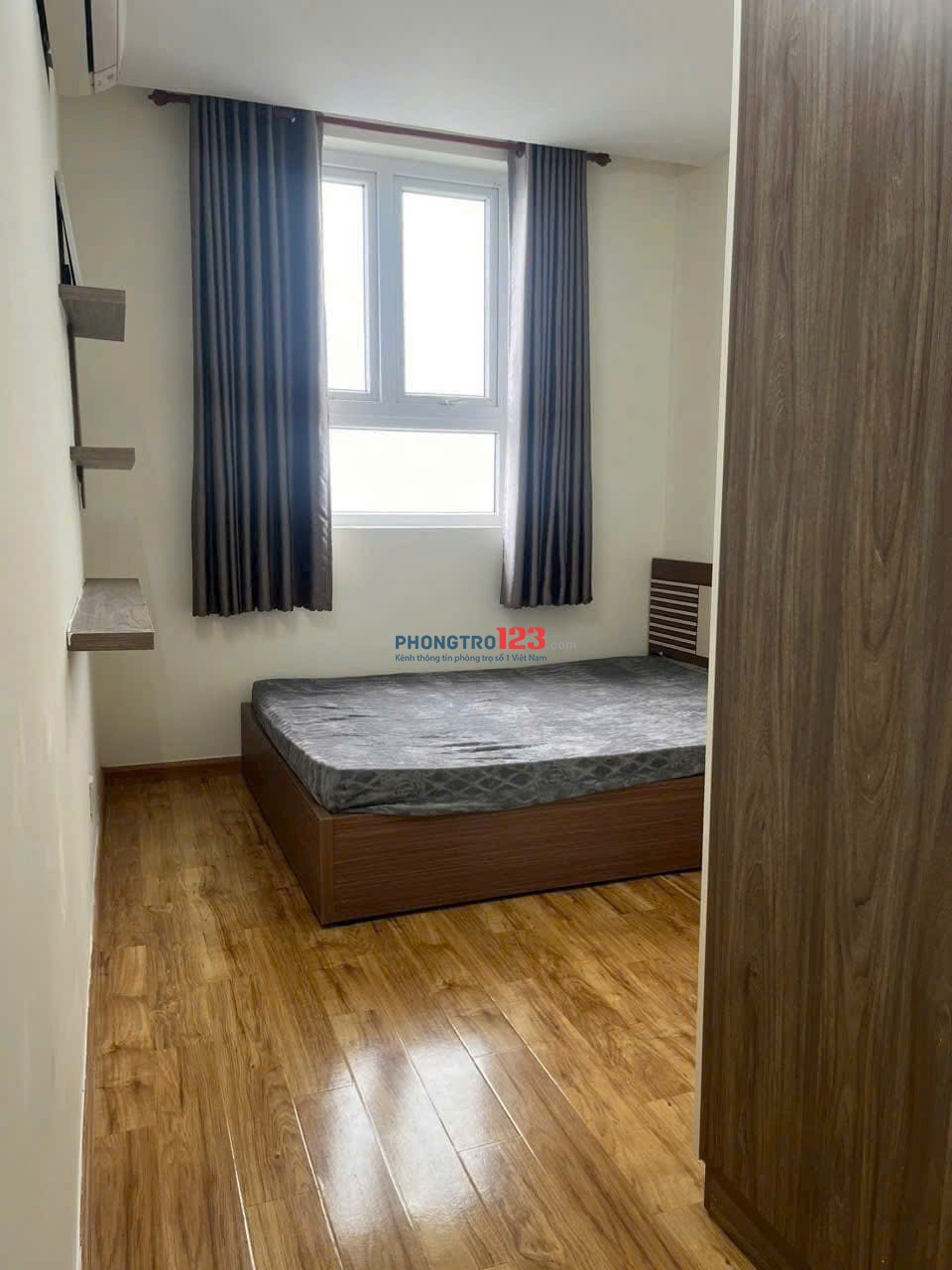 Chung cư Phúc Yên, 2p ngủ, 2wc, có máy lạnh, ngay Phan Huy Ích, TB giá 9tr
