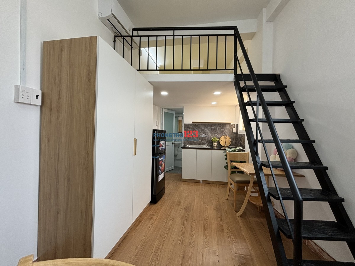 Phòng 20m2 - 4,5tr, gác lửng, cửa sổ, full nội thất ngay gần Đầm Sen, BXMT, hẻm ô tô