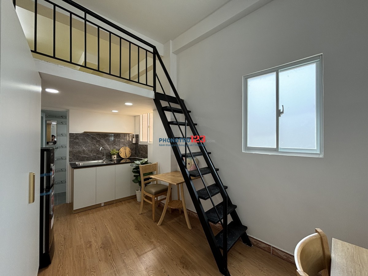 Phòng 20m2 - 4,5tr, gác lửng, cửa sổ, full nội thất ngay gần Đầm Sen, BXMT, hẻm ô tô