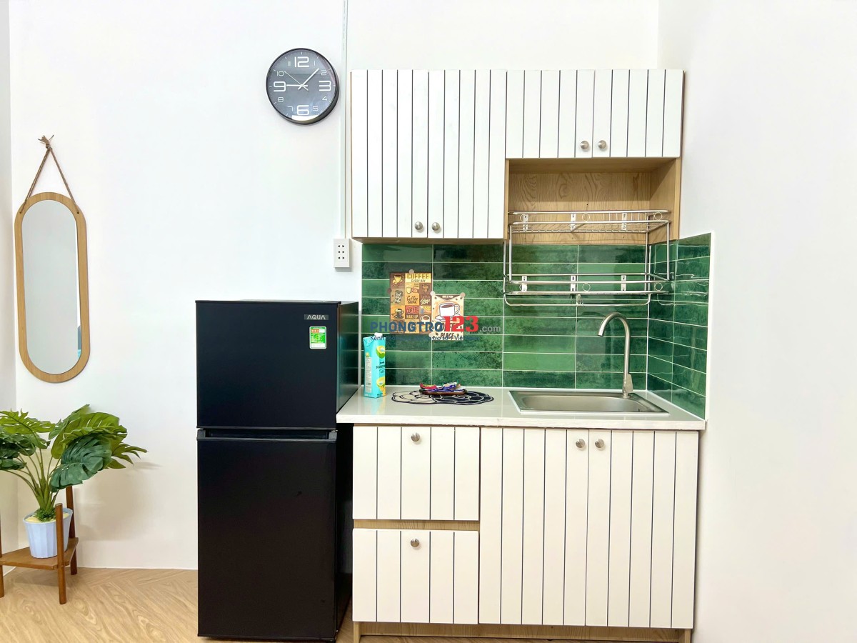 Căn hộ mới xây 1 phòng ngủ, PK siêu sang đủ nội thất 50 Trường Sơn quận Tân Bình (đi bộ qua sân bay)