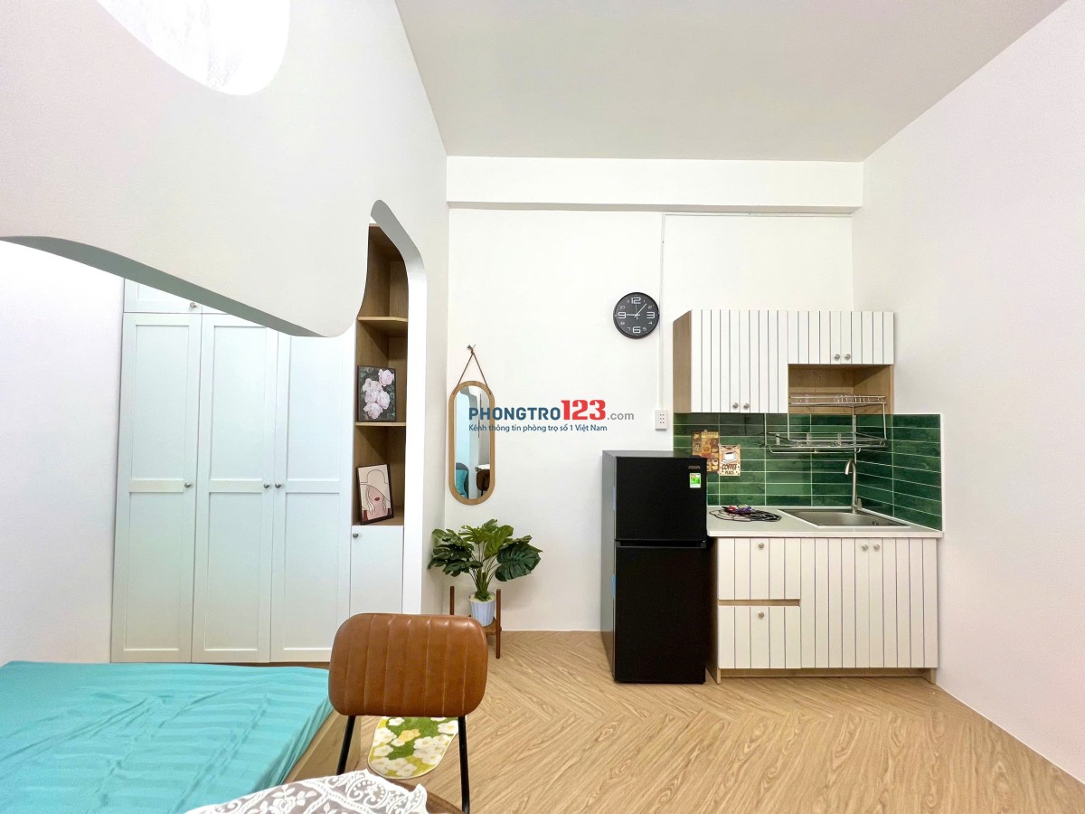 Căn hộ mới xây 1 phòng ngủ, PK siêu sang đủ nội thất 50 Trường Sơn quận Tân Bình (đi bộ qua sân bay)