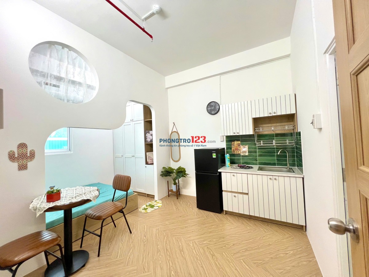 Căn hộ mới xây 1 phòng ngủ, PK siêu sang đủ nội thất 50 Trường Sơn quận Tân Bình (đi bộ qua sân bay)