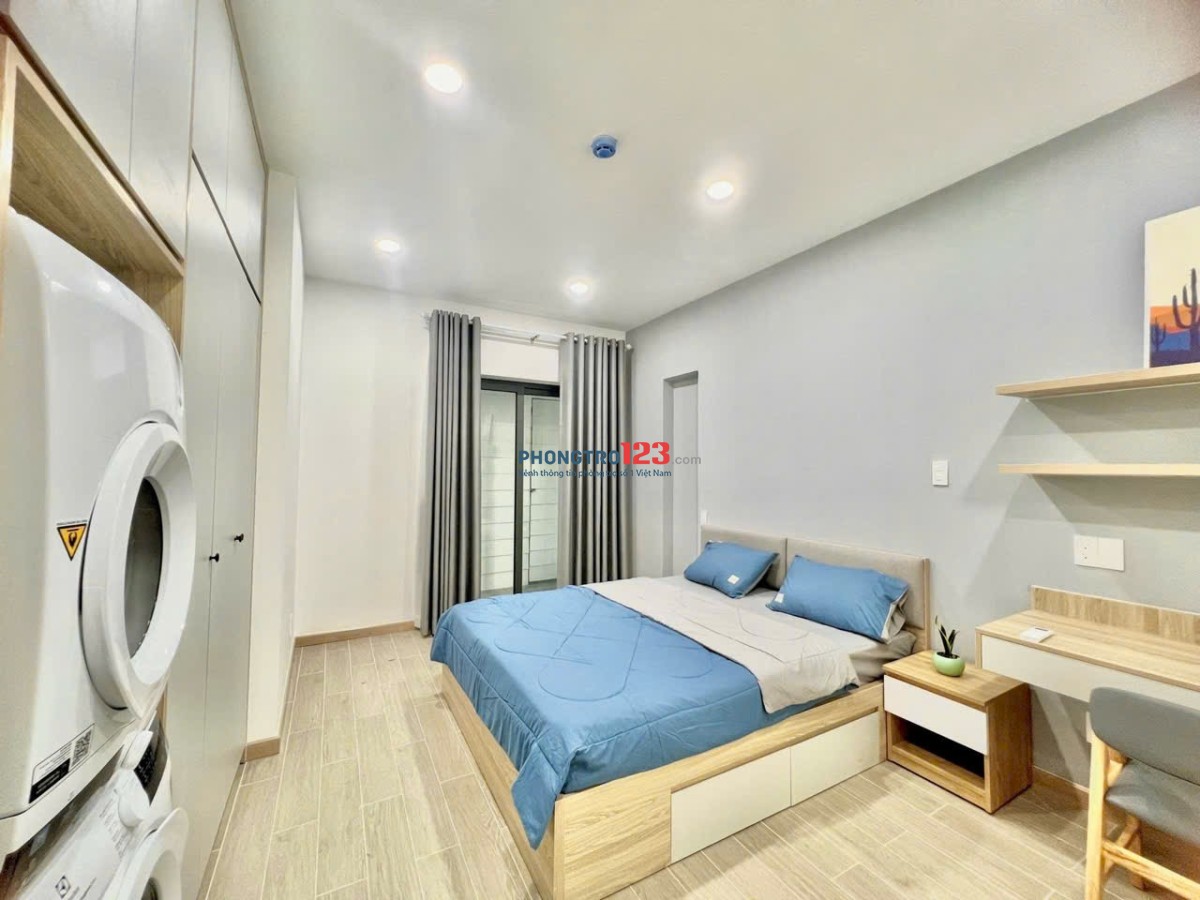 Cho thuê căn hộ 1PN 50m3 có máy giặt sấy, hầm gửi xem, thang máy - Full NT Quận 3